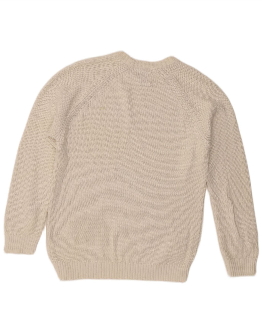Pulover pentru bărbați Zara, cu decolteu, mic, alb, din bumbac