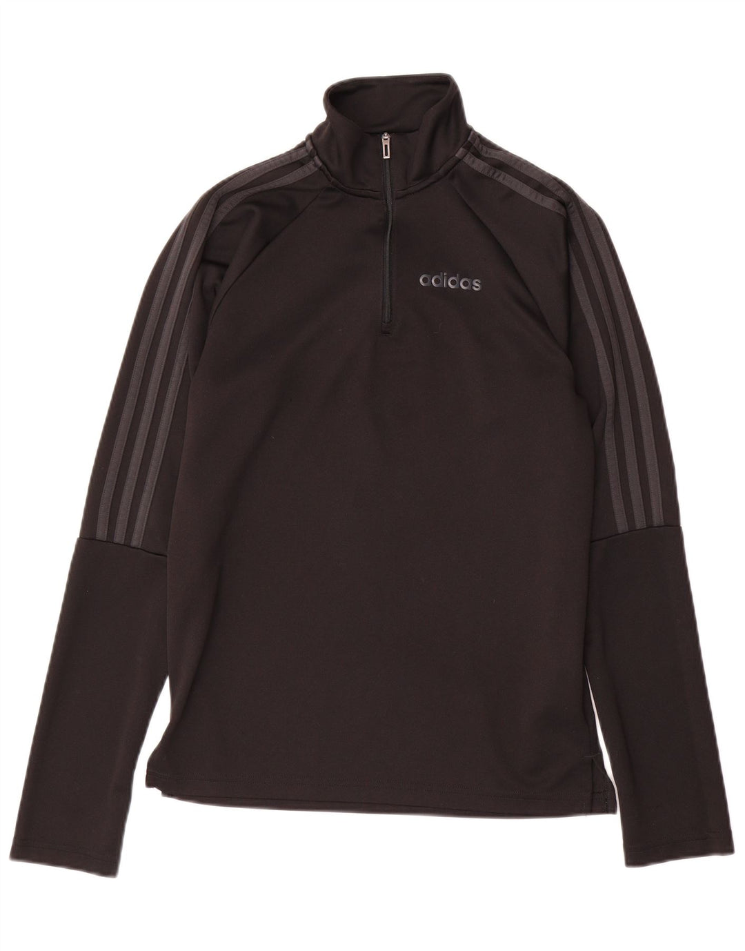 ADIDAS Aeroready Zip Neck Pullover Trening Top Mic Negru