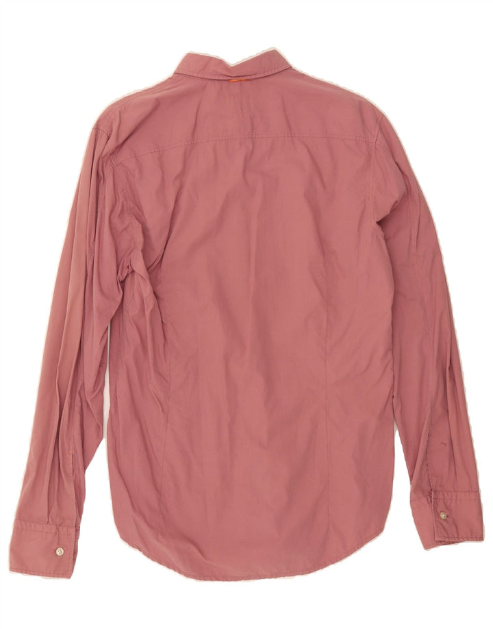 HUGO BOSS Womens Shirt UK 14 Medium Pink Vintage Hugo Boss and Second-Hand Hugo Boss from Messina Hembry 