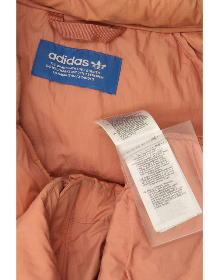 Jachetă căptușită pentru bărbați Adidas UK 40 mare nailon portocaliu