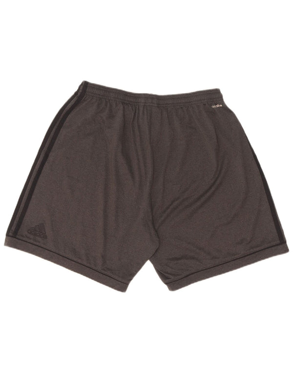 Pantaloni scurți sport Adidas Climalite pentru bărbați, mari, gri, poliester