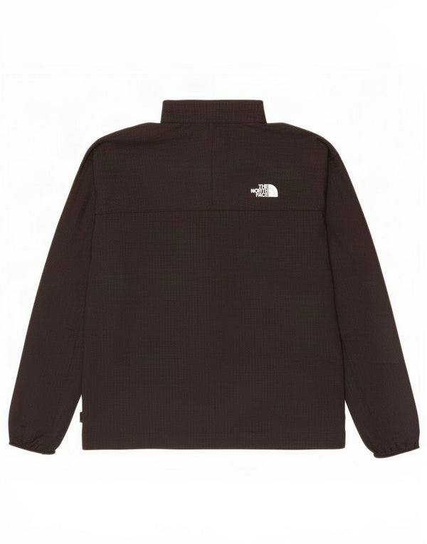 The North Face Mens Zip Neck Pullover Trening Top Large Black Spotted