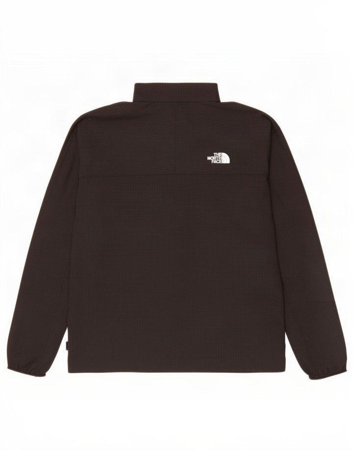 The North Face Mens Zip Neck Pullover Trening Top Large Black Spotted