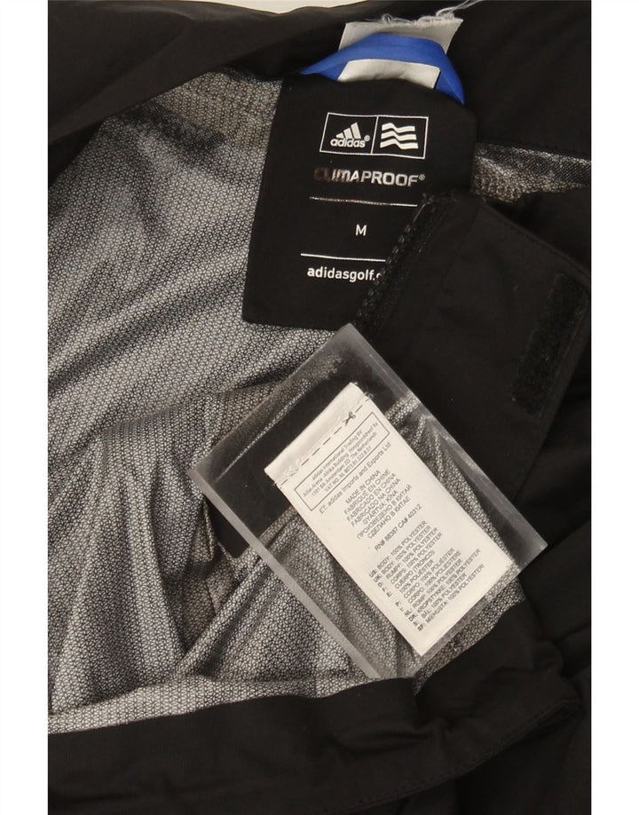 Jachetă de ploaie pentru bărbați Adidas Clima Proof Graphic UK 38 Poliester mediu negru