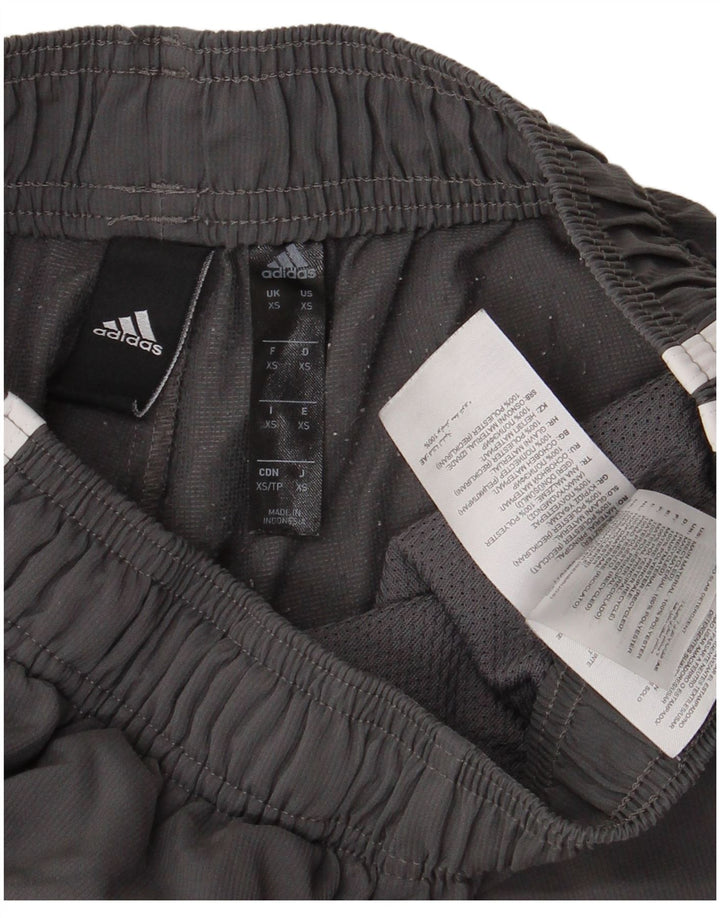 Pantaloni scurți sport pentru băieți ADIDAS 9-10 ani XS poliester gri