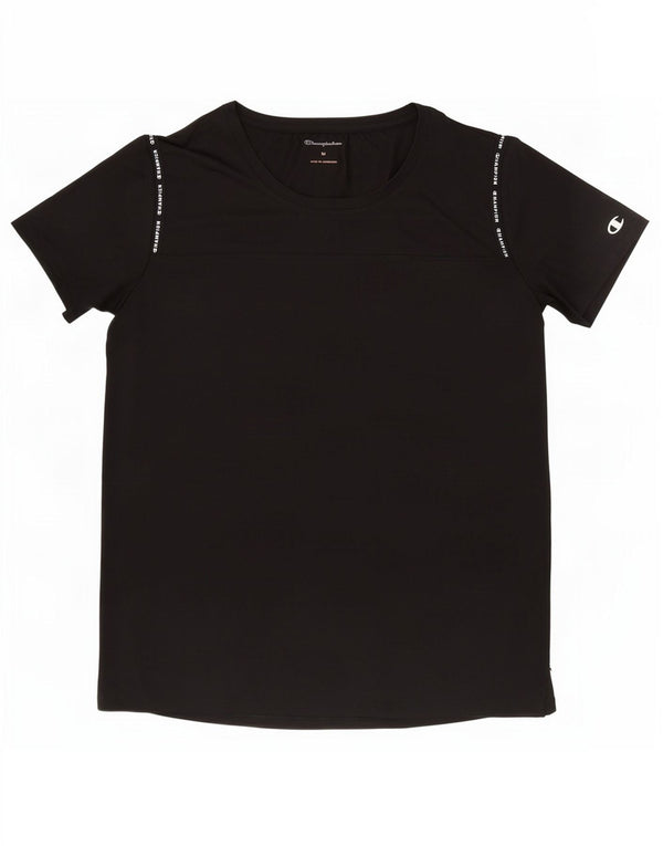 Tricou grafic Champion pentru femei Top UK 12 Poliester mediu negru