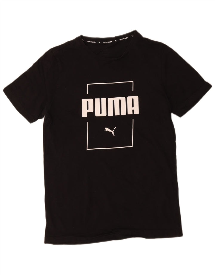 Tricou grafic Puma pentru bărbați Top mic bumbac negru
