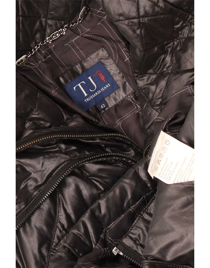 Jachetă căptușită pentru femei Trussardi Jeans IT 42 Poliester mediu negru