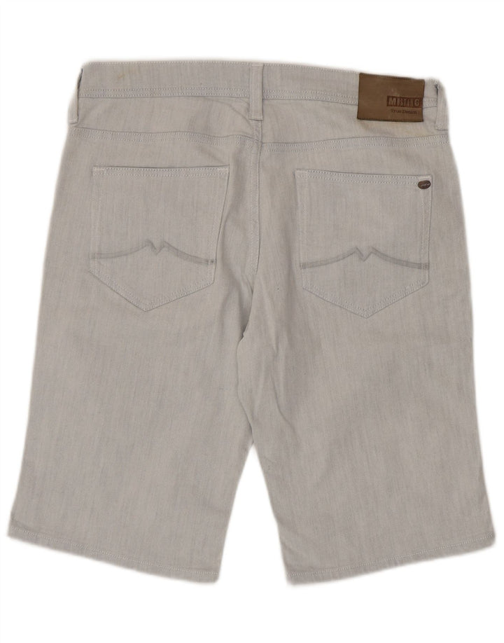 Pantaloni scurți din denim pentru bărbați Mustang W35, bumbac cu dungi albastre mari