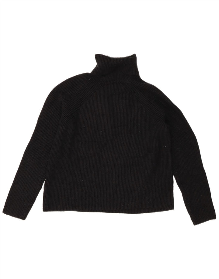 Marks & Spencer Pulover cu gât rulat pentru femei UK 10 Small Black Viscose