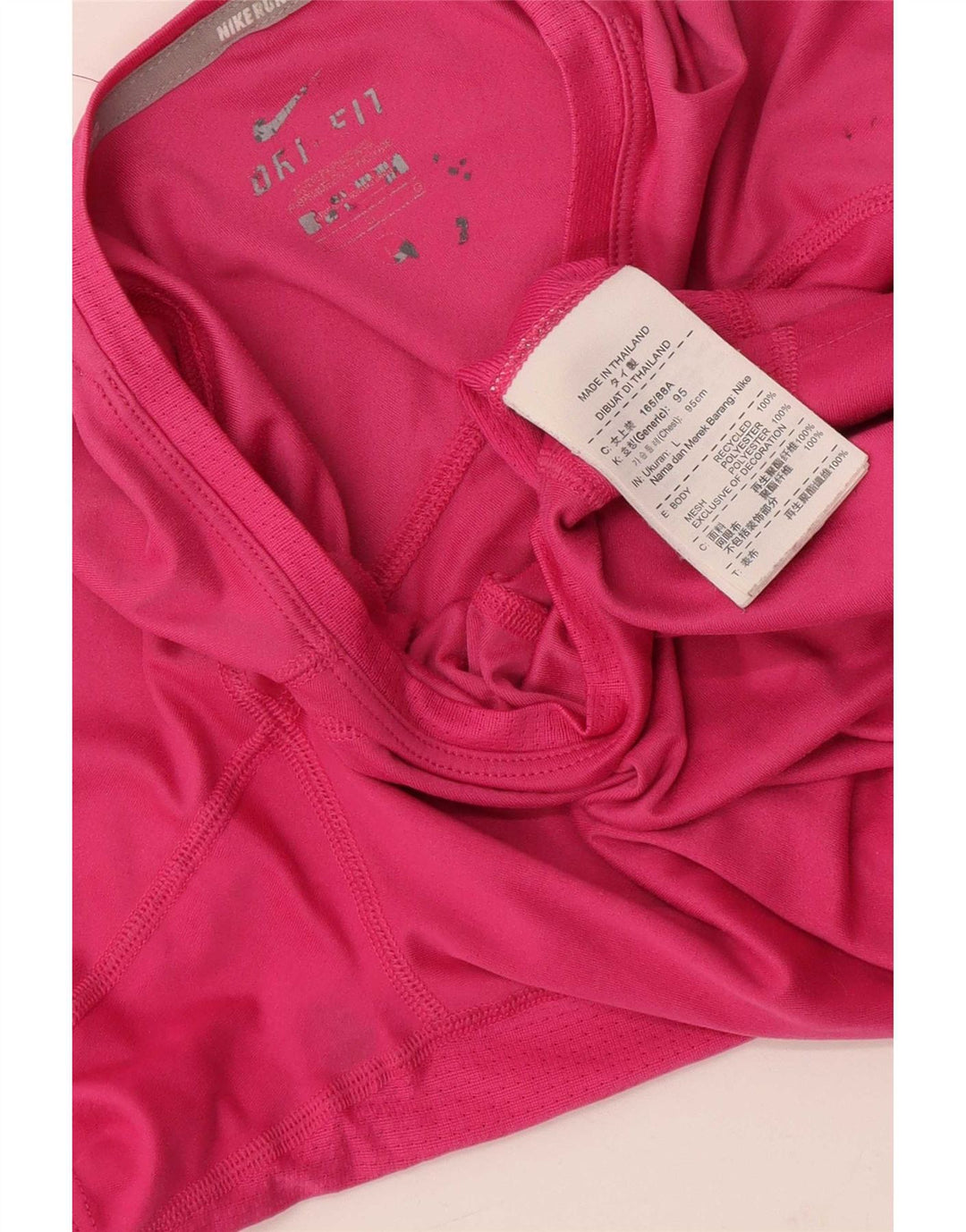 Tricou Nike Dri Fit pentru femei Top UK 14 Medium Pink Poliester