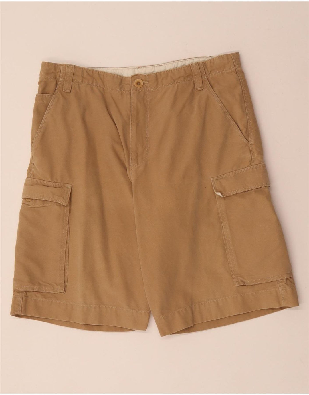 Pantaloni scurți cargo TIMBERLAND pentru bărbați W32 bumbac mediu bej