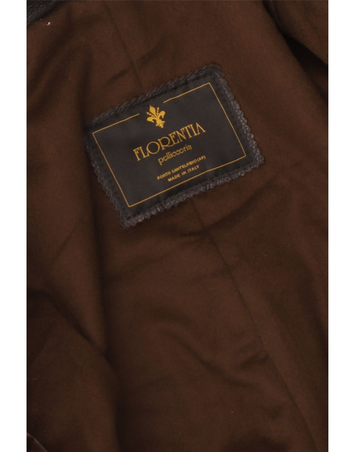 FLORENTIA Palton din piele pentru bărbați UK 38 Maro Mediu