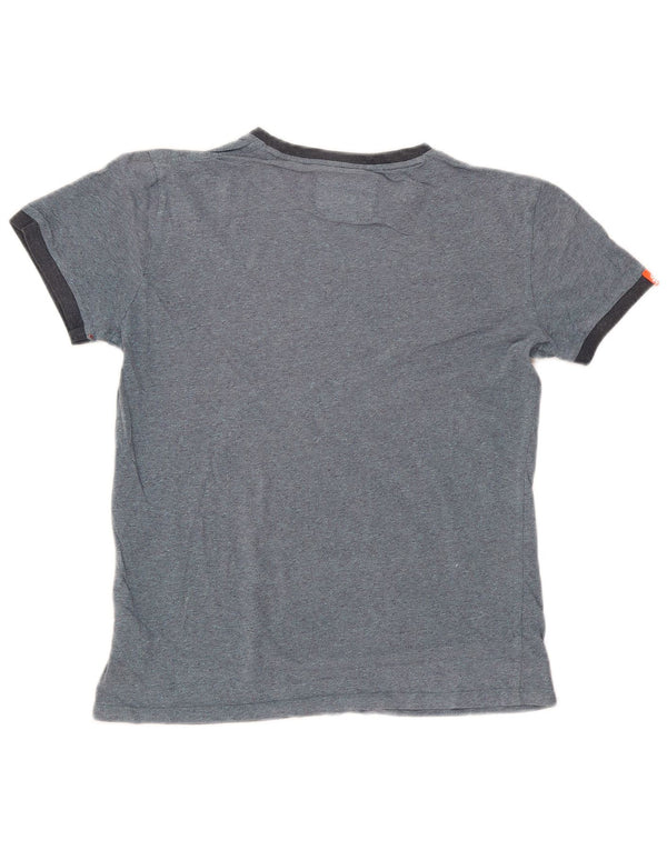 Tricou pentru bărbați Superdry Top mic din bumbac bleumarin