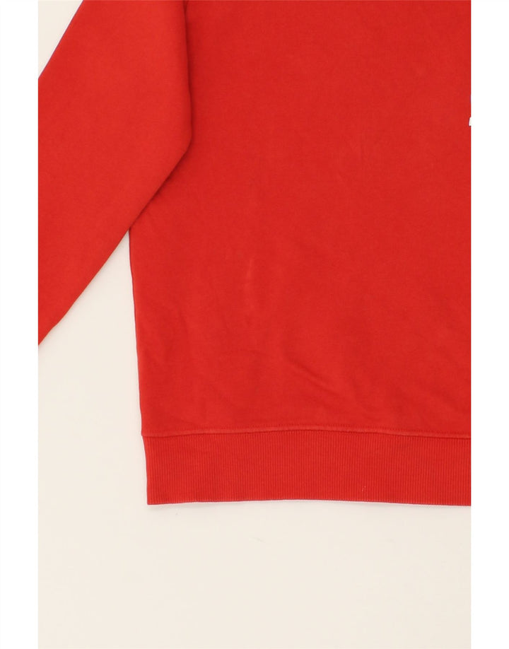 BENETTON Boys Graphic Sweatshirt Jumper 5-6 Years Large  Red Cotton Vintage Benetton and Second-Hand Benetton from Messina Hembry 