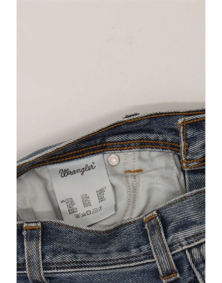 Blugi drepti Wrangler pentru bărbați, cu ajustare normală, W34 L32, bumbac albastru