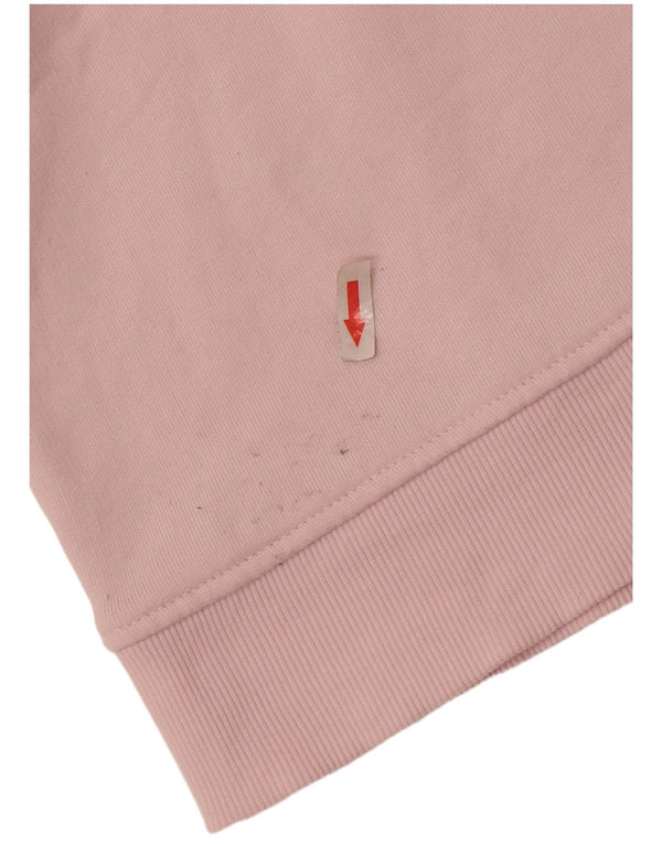 Pulover supradimensionat pentru femei Zara UK 16 Bumbac roz mare