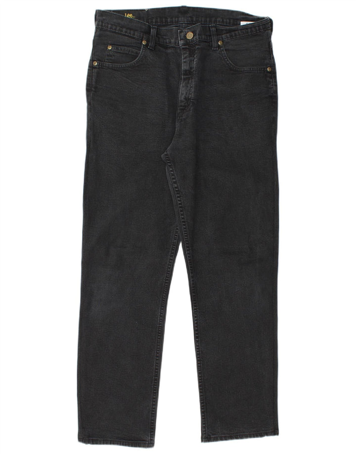 Blugi LEE Brooklyn Straight pentru bărbați W34 L28 bumbac negru