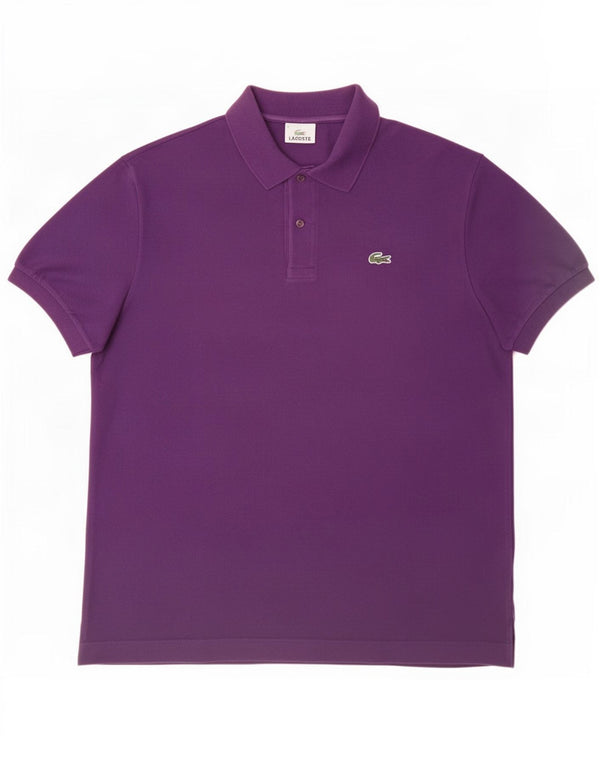 Tricou polo pentru bărbați Lacoste Mărimea 6 XL Bumbac violet