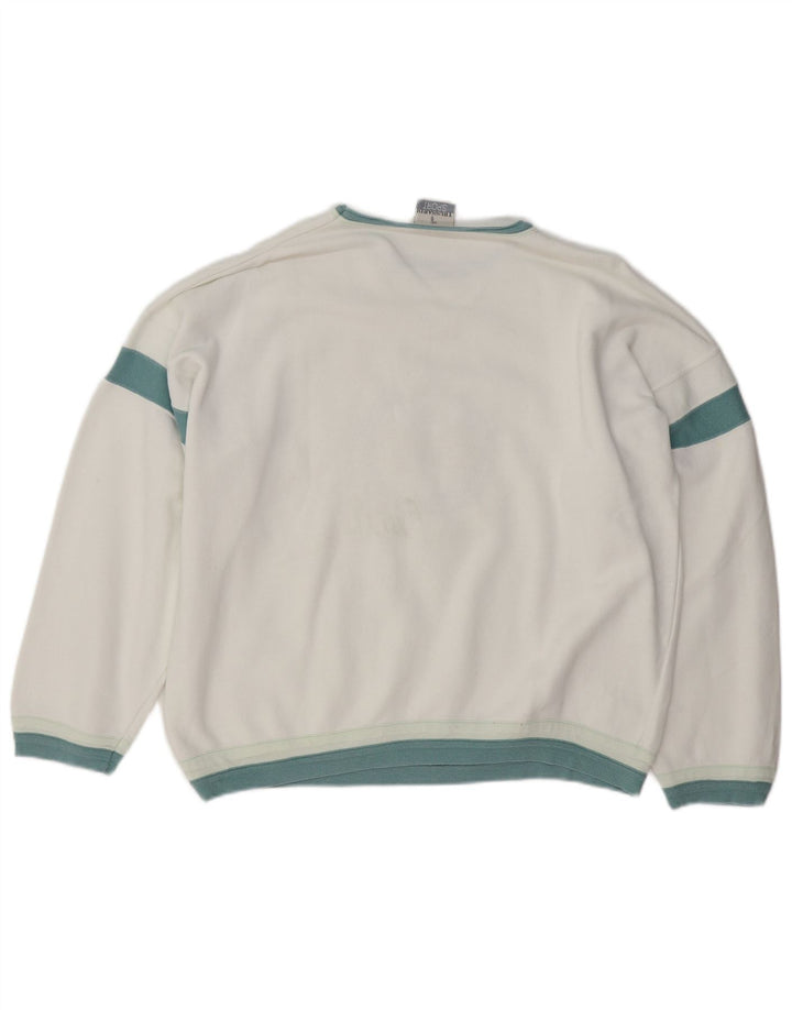 TRUSSARDI Pulover grafic pentru femei IT 46 Bumbac alb mare