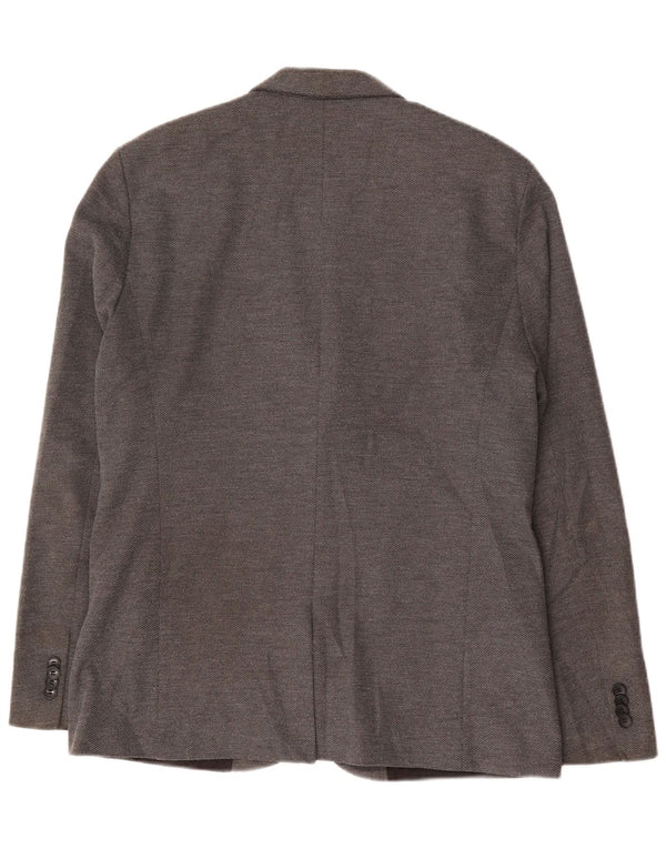 Blazer pentru bărbați Zara, cu 2 nasturi, UK 42 XL Poliester gri