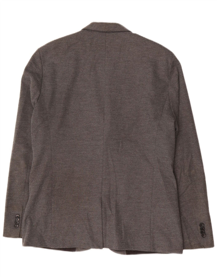 Blazer pentru bărbați Zara, cu 2 nasturi, UK 42 XL Poliester gri