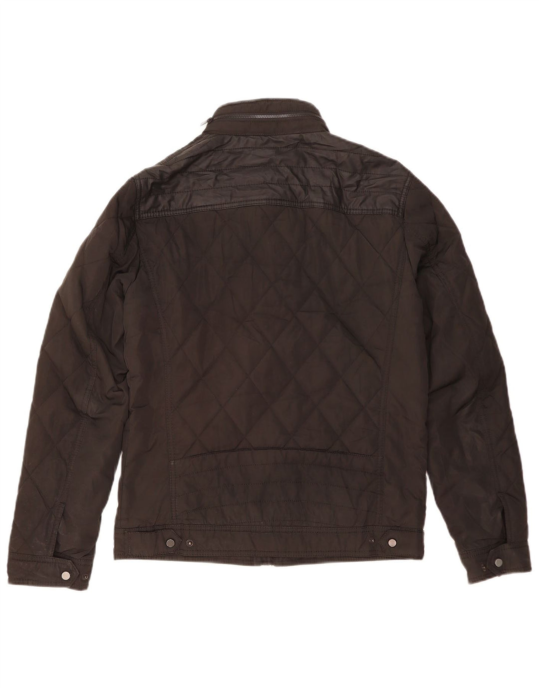 Jachetă matlasată cu glugă pentru bărbați ZARA UK 38 Medium Black