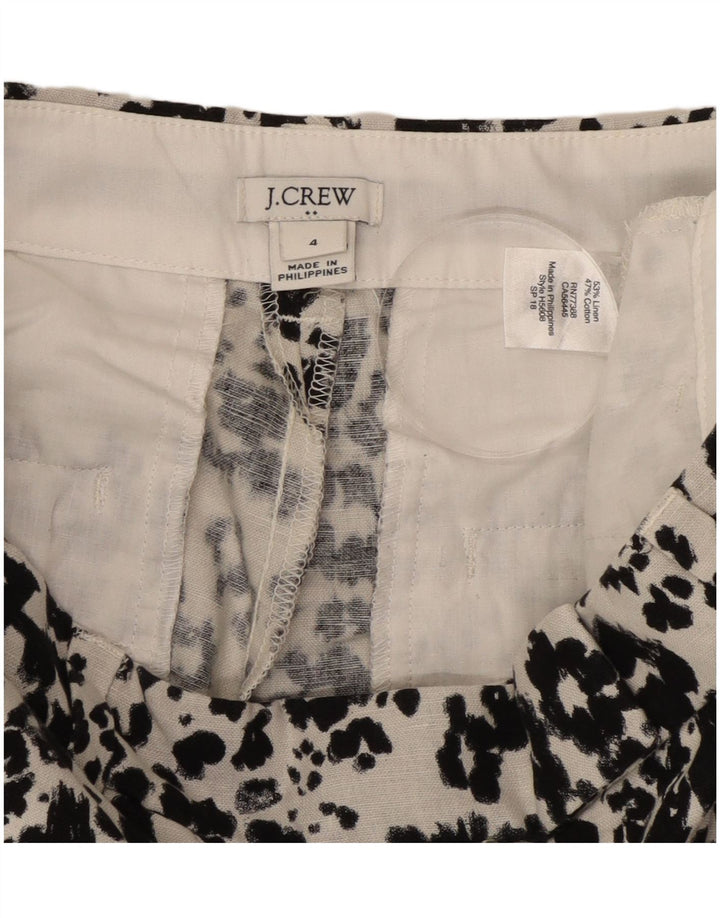 Pantaloni caldi pentru femei J. Crew US 4 Small W27 White Animal Print In