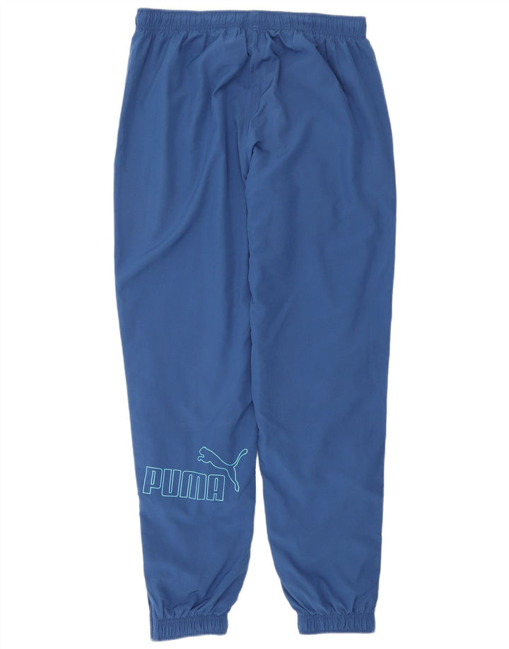 Pantaloni de trening cu grafică Puma pentru bărbați Joggeri mari, albastru, poliester
