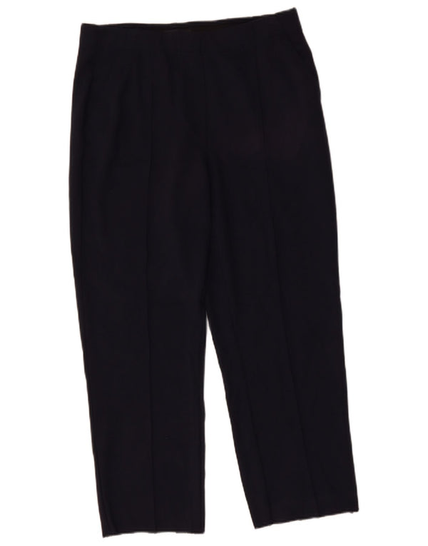 MARKS & SPENCER Pantaloni de costum pentru femei UK 14 Large L32 L27 Bleumarin