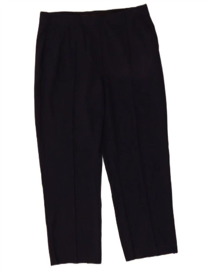 MARKS & SPENCER Pantaloni de costum pentru femei UK 14 Large L32 L27 Bleumarin