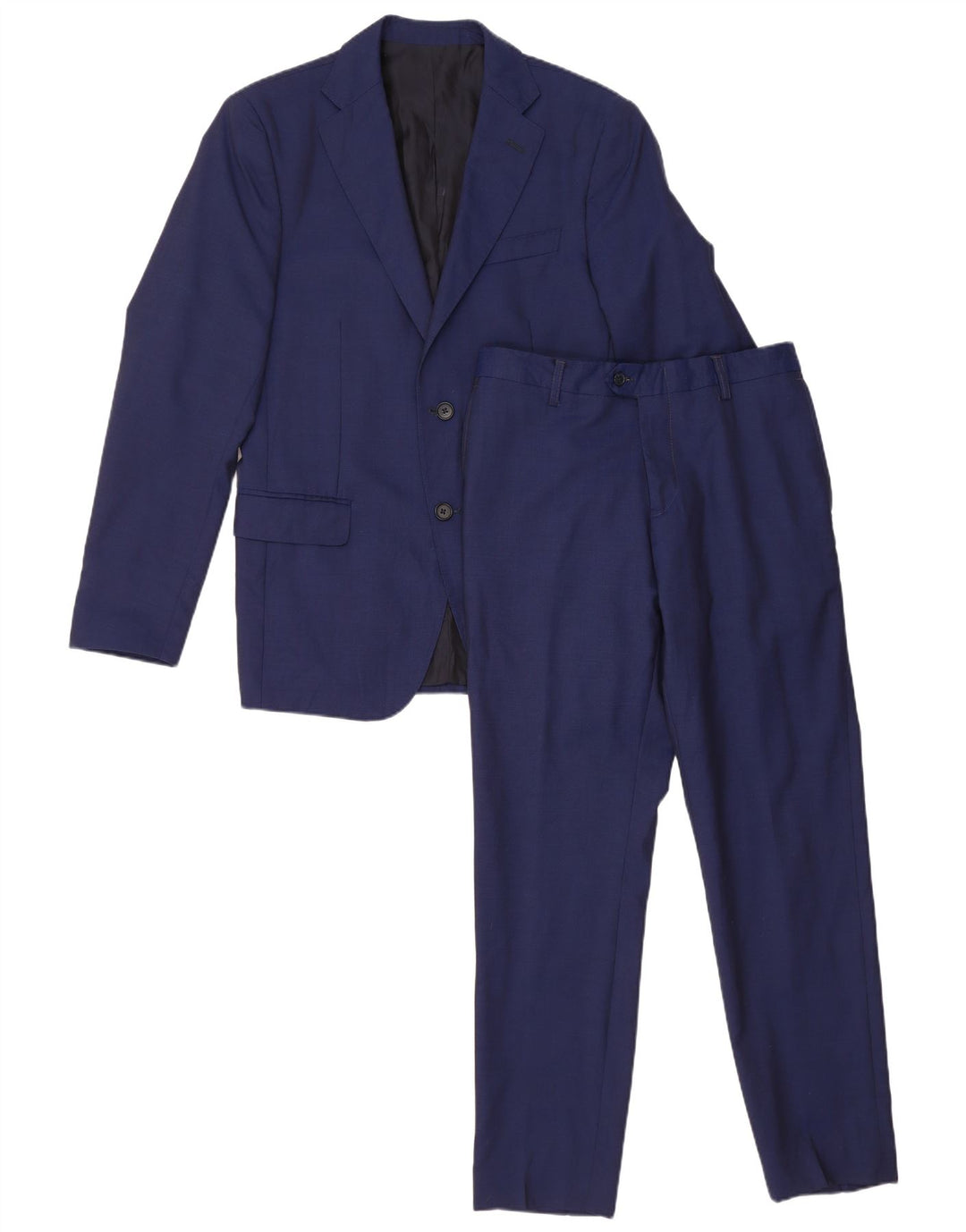 Costum 2 piese pentru bărbați Ermenegildo Zegna IT 48 Medium W28 L28 Bleumarin Clasic
