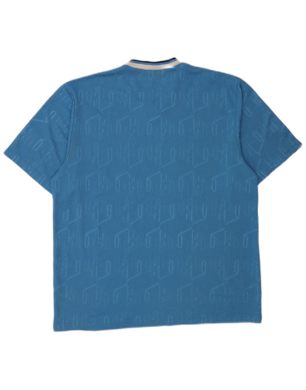 Umbro Tricou Bărbați Top XL Albastru Poliester Geometric