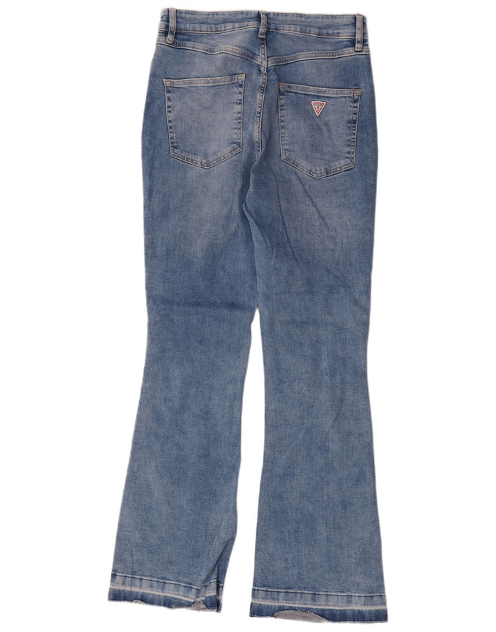 Blugi Guess pentru femei Bootcut W30 L30, bumbac albastru