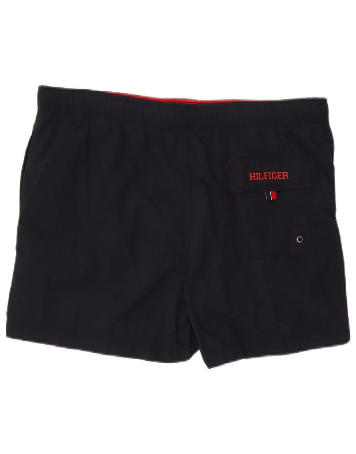 Pantaloni scurți de înot Tommy Hilfiger pentru bărbați, nailon mediu bleumarin