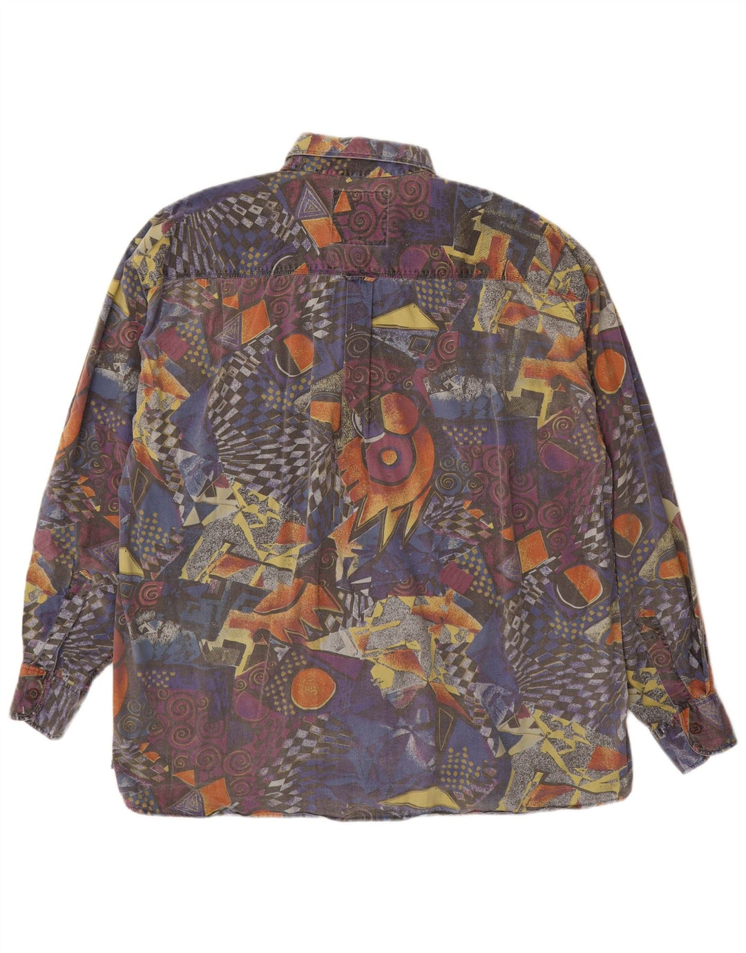 Cămașă pentru bărbați VINTAGE cu model abstract, XL, multicoloră