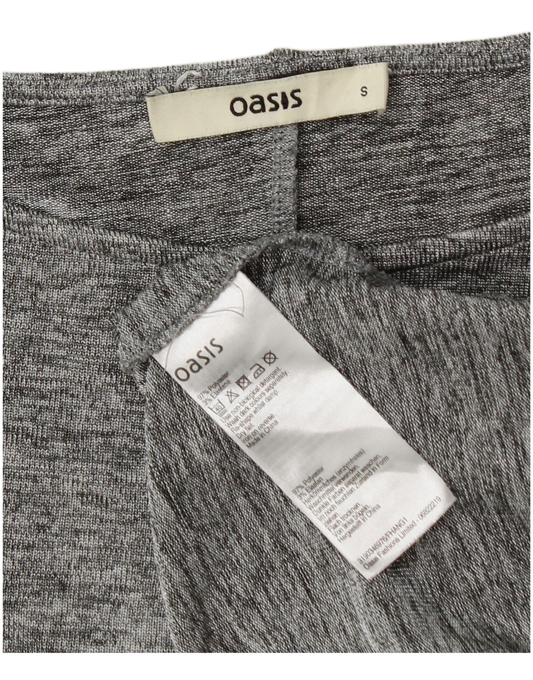 Tricou supradimensionat pentru femei Oasis Top UK 10 Poliester cu pete gri mici