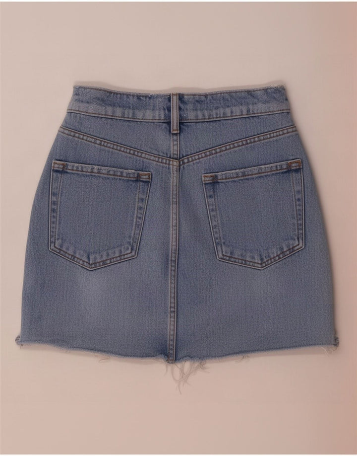 Fusta Mini Denim Zara Femei XS W24 Albastru