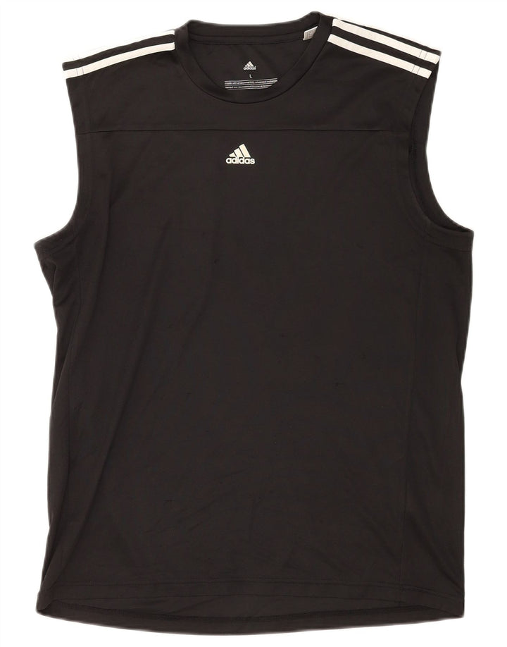 Adidas Climalite Vest Top Mare Poliester Negru