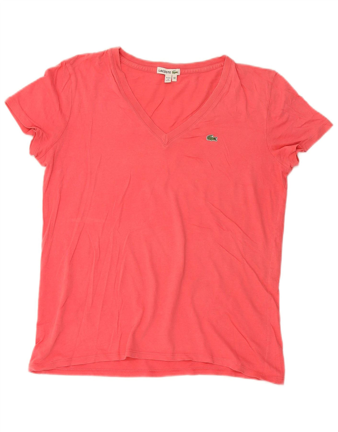 Tricou pentru femei Lacoste Top Marimea 42 Mare Bumbac roz