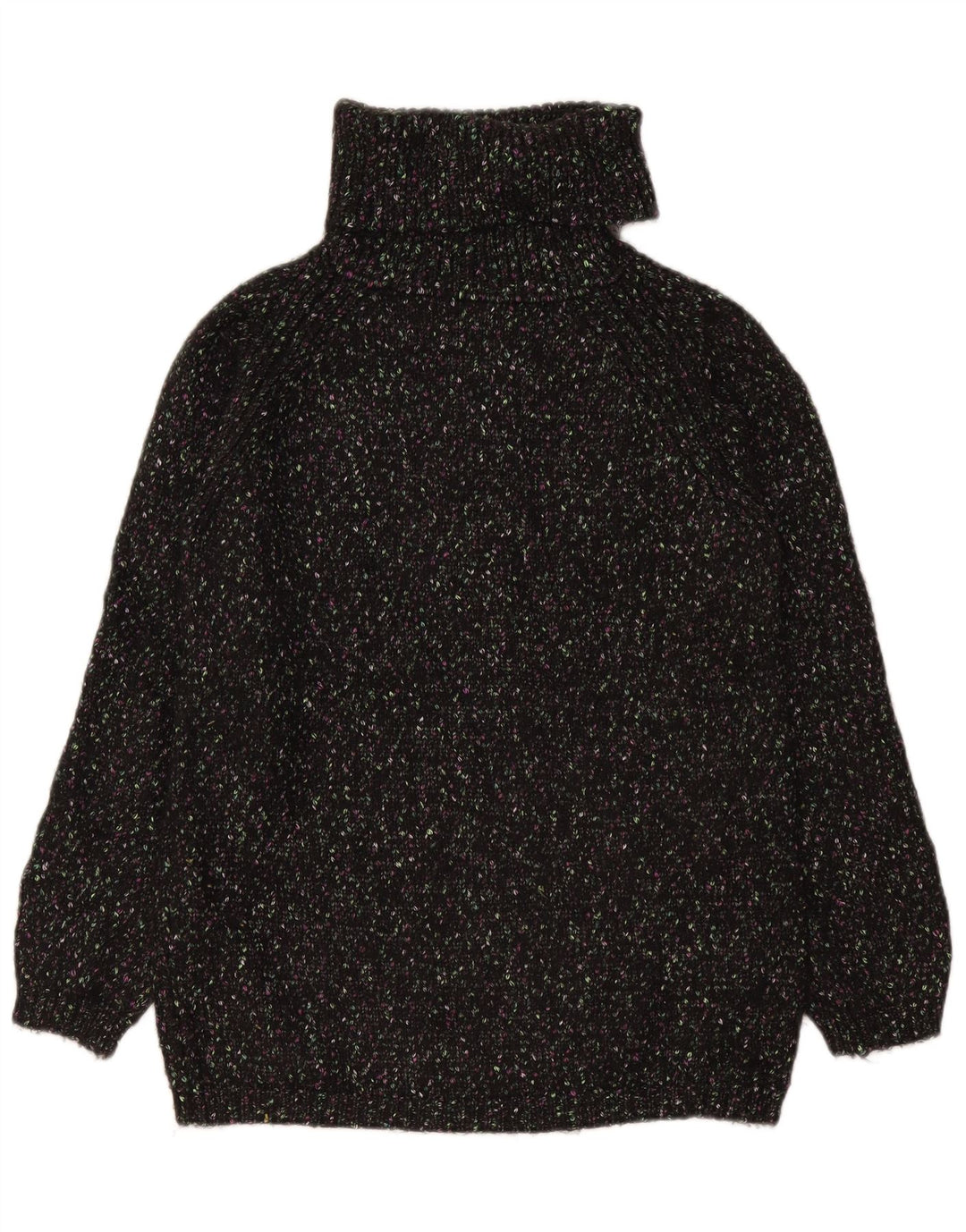Marks & Spencer Pulover cu gât rulat pentru femei UK 10 Small Black Flecked