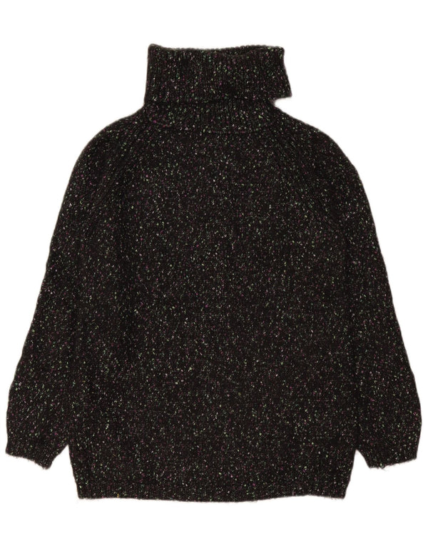 Marks & Spencer Pulover cu gât rulat pentru femei UK 10 Small Black Flecked