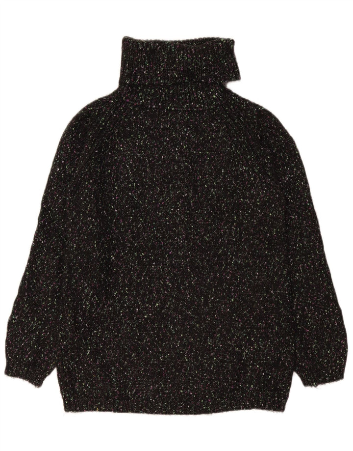Marks & Spencer Pulover cu gât rulat pentru femei UK 10 Small Black Flecked