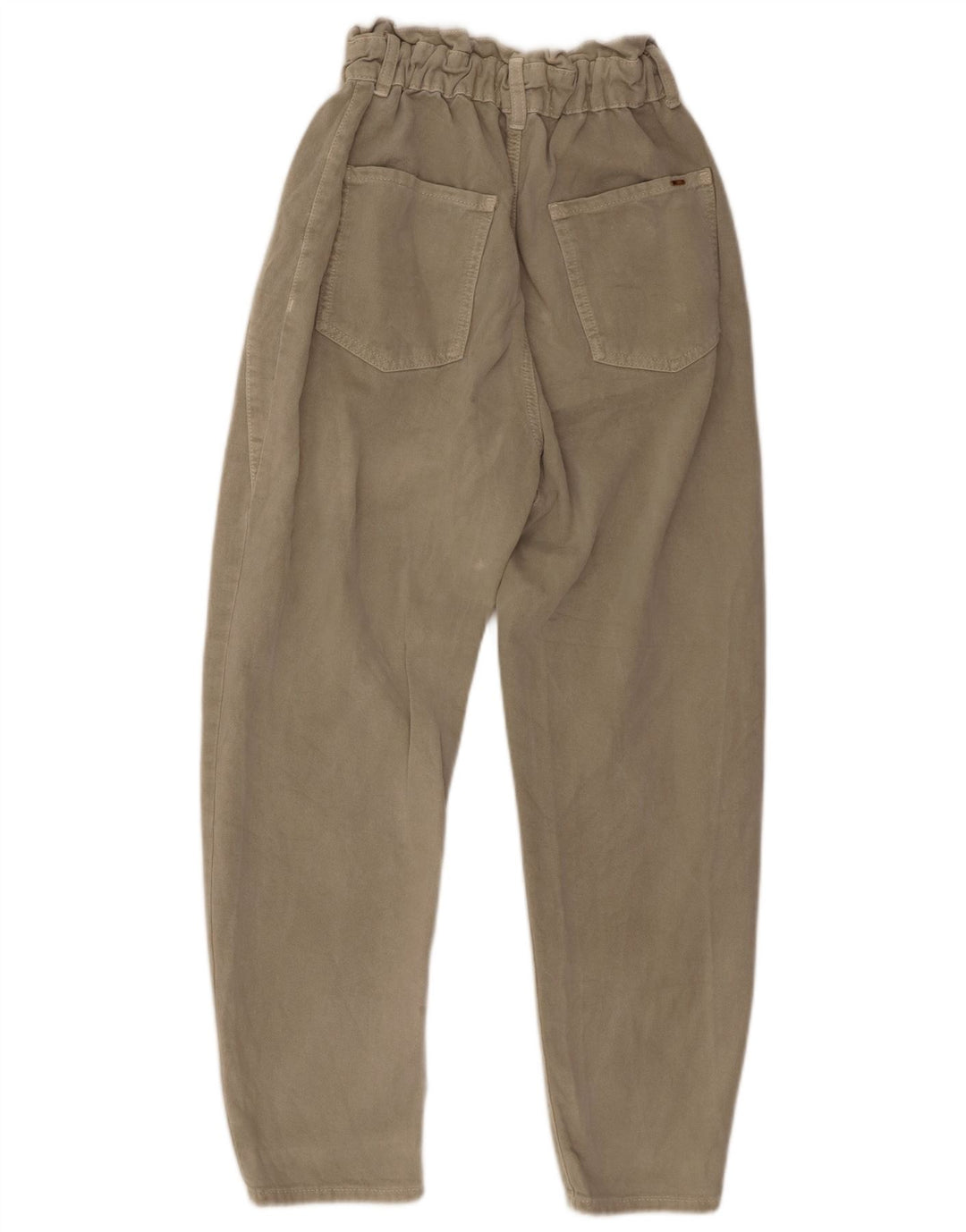 Pantaloni casual conici pentru femei cu talie înaltă ZARA EU 36 XS W26 L26 gri