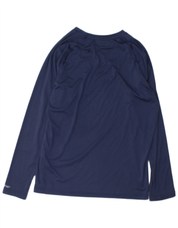 Tricou Nike pentru bărbați Dri Fit Top cu mânecă lungă, mediu bleumarin