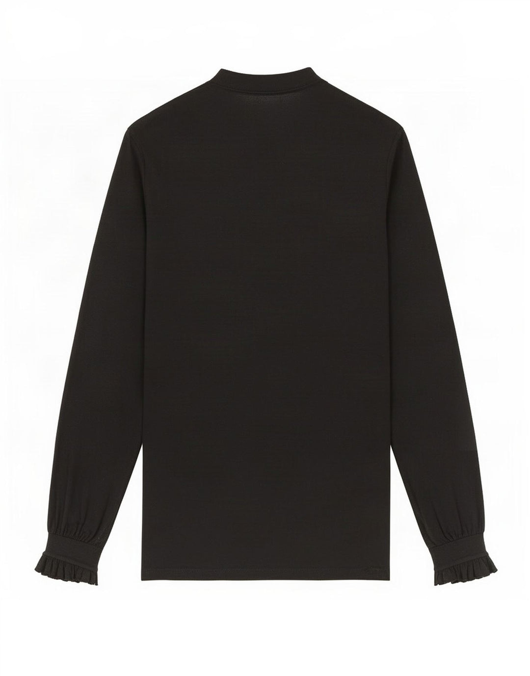 Bluză Northland pentru femei cu mânecă lungă, cu volan în față, UK 12 Medium Black