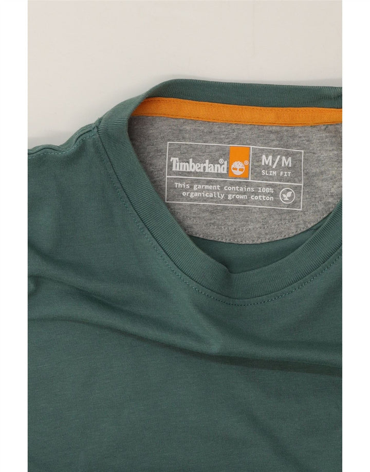 Tricou Timberland Slim Fit Top din bumbac verde mediu