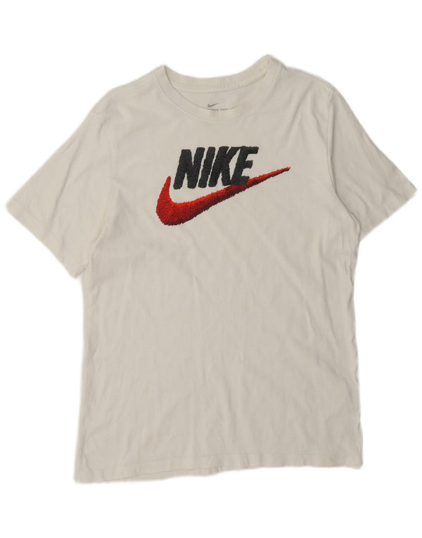 Tricou grafic pentru bărbați Nike Top Medium White Bumbac