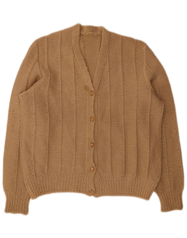 Pulover Cardigan Vintage pentru Damă UK 14 Mare Bej