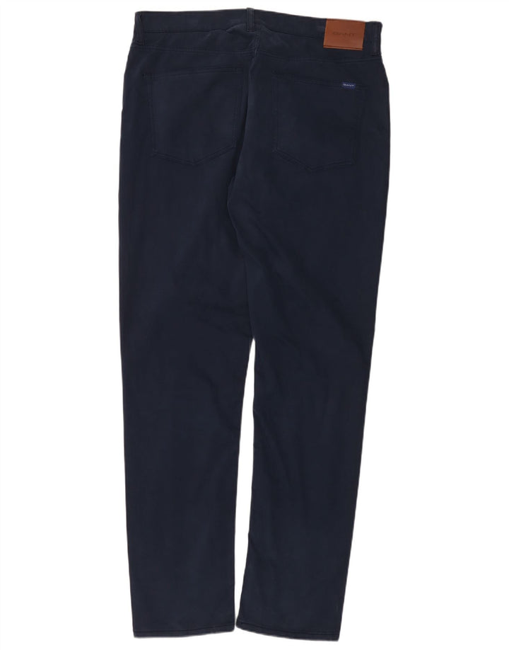 Pantaloni casual pentru bărbați GANT Hayes Slim L36 L34 Bumbac bleumarin